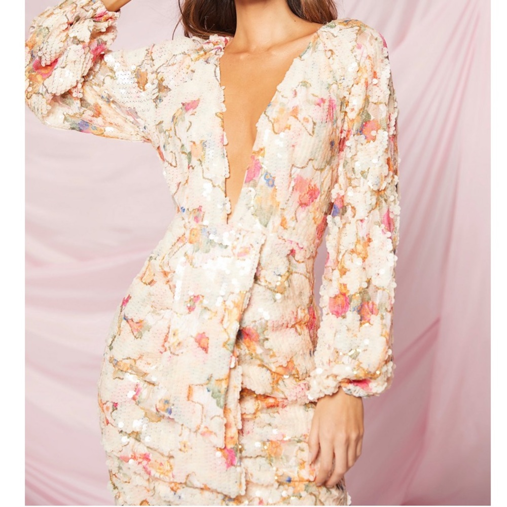 Pink sequin dress
